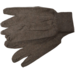 Work Gloves, L Cotton Jersey Economy Brn